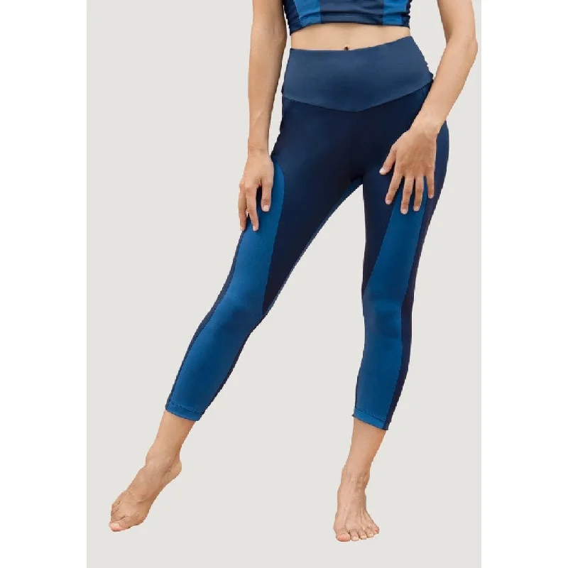 Stretch Design Bass Outdoor Women's Catamount Leggings Blue Size Medium