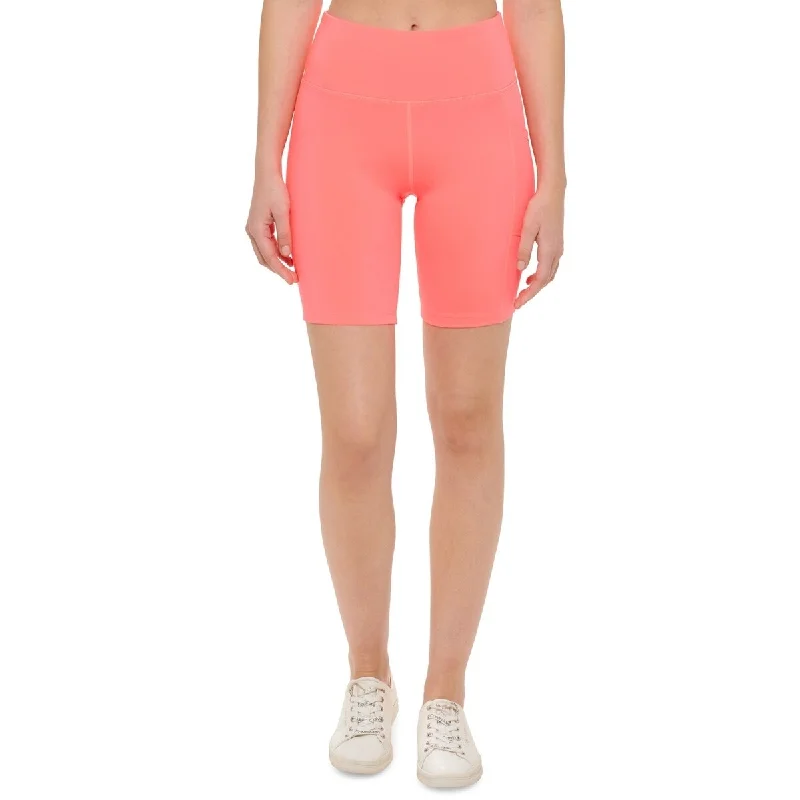 Cozy Chic Wear Calvin Klein Women's High Waist Side Pocket Bike Shorts Orange Size Large Cozy Chic Wear Calvin Klein Women's High Waist Side Pocket Bike Shorts Orange Size Large