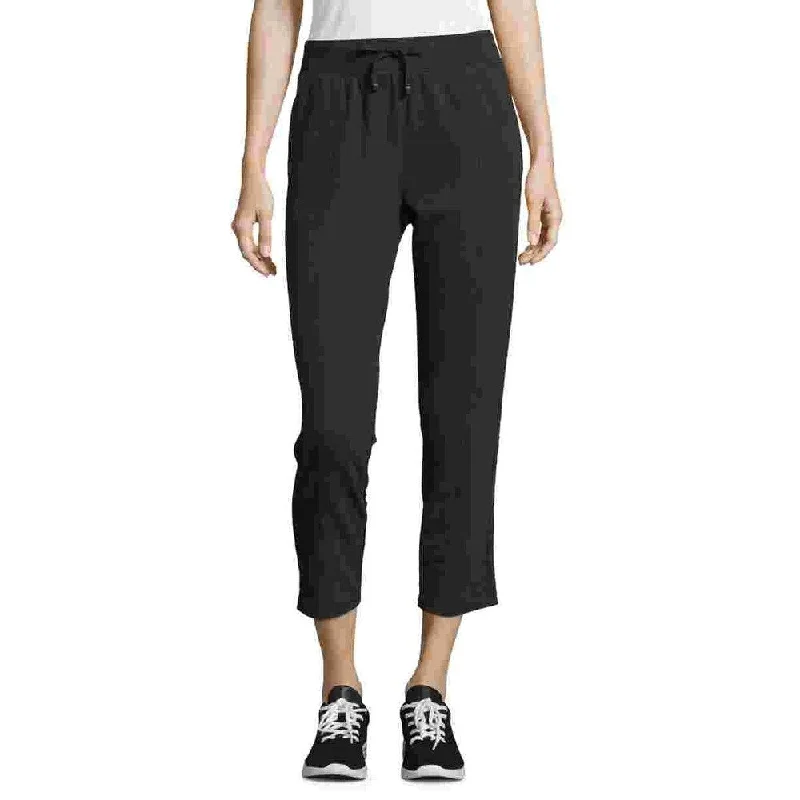 Cool Summer Champion Women's Varsity Stripe Ankle Pants Black