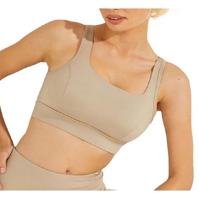 Personal Design Guess Women's Alexa Active Sports Bra Brown Size Small