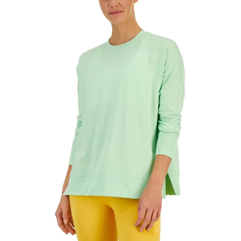 Classic Style ID Ideology Women's Active Solid Crewneck Top Green Size X-Small - XS Classic Style ID Ideology Women's Active Solid Crewneck Top Green Size X-Small - XS