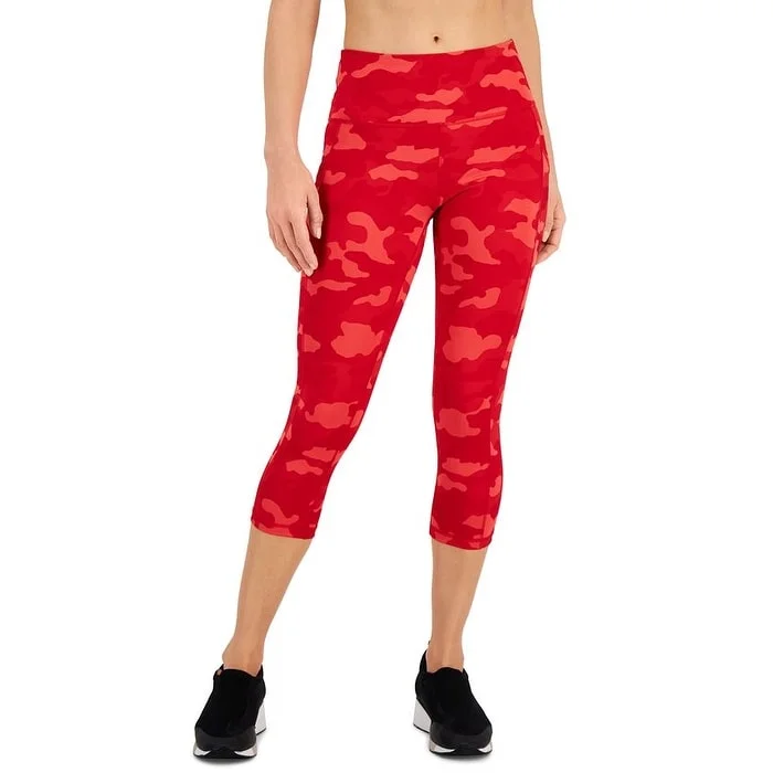 Girl Style ID Ideology Women's Compression Camo Print Capri Leggings Red Size X-Small - XS Girl Style ID Ideology Women's Compression Camo Print Capri Leggings Red Size X-Small - XS