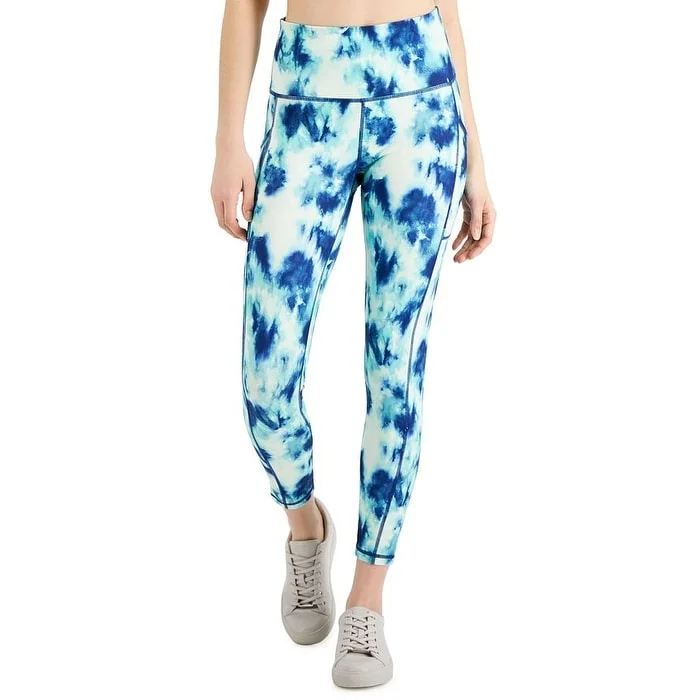 Comfy Pants ID Ideology Women's Compression Shades 7/8 Leggings Blue Size X-Small - XS Comfy Pants ID Ideology Women's Compression Shades 7/8 Leggings Blue Size X-Small - XS