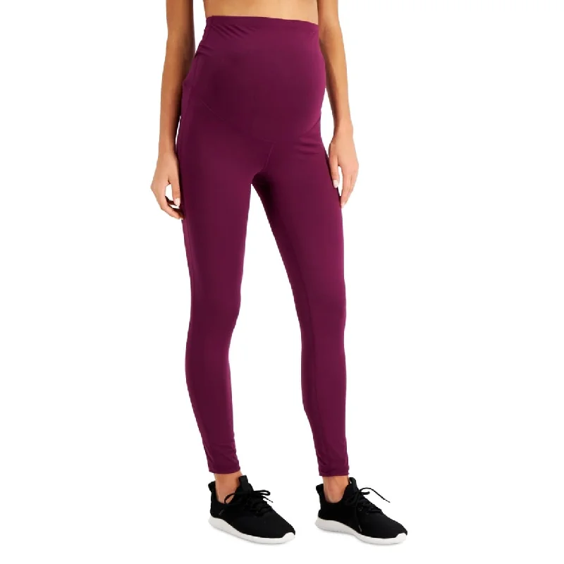 Cozy Fit ID Ideology Women's Maternity Leggings Purple Size X-Large - XL