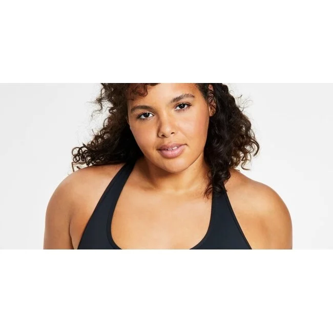 Celebrity Style Id Ideology Women's Performance Plus Impact Sports Bra Black Size 1X Celebrity Style Id Ideology Women's Performance Plus Impact Sports Bra Black Size 1X