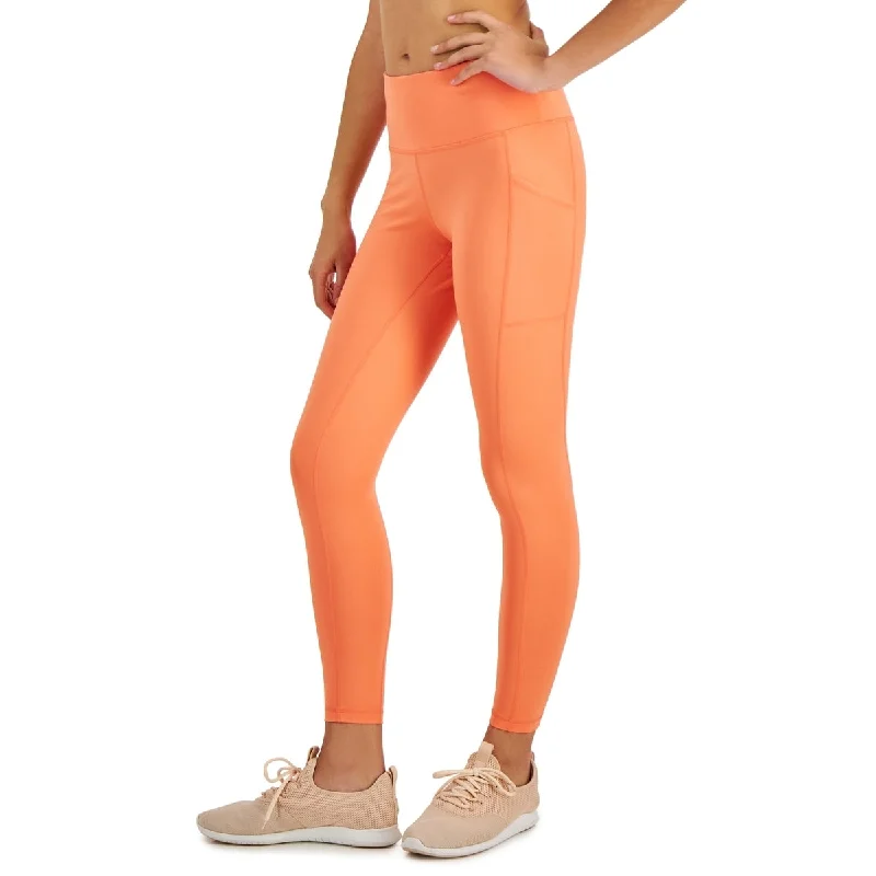 Cozy Shirts ID Ideology Women's Pocket Full Length Leggings Orange Size Petite Small Cozy Shirts ID Ideology Women's Pocket Full Length Leggings Orange Size Petite Small