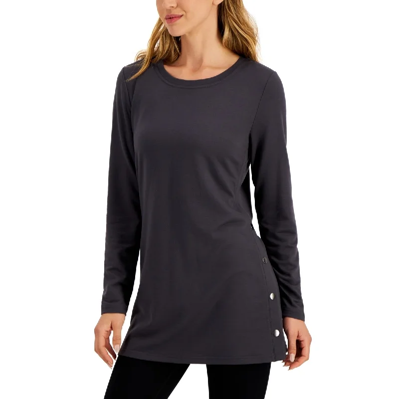 Versatile Comfort ID Ideology Women's Side Snap Tunic Grey Size X-Small - Gray - XS Versatile Comfort ID Ideology Women's Side Snap Tunic Grey Size X-Small - Gray - XS
