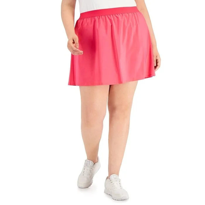Simple And Comfortable ID Ideology Women's Woven Skort Pink Size 2X