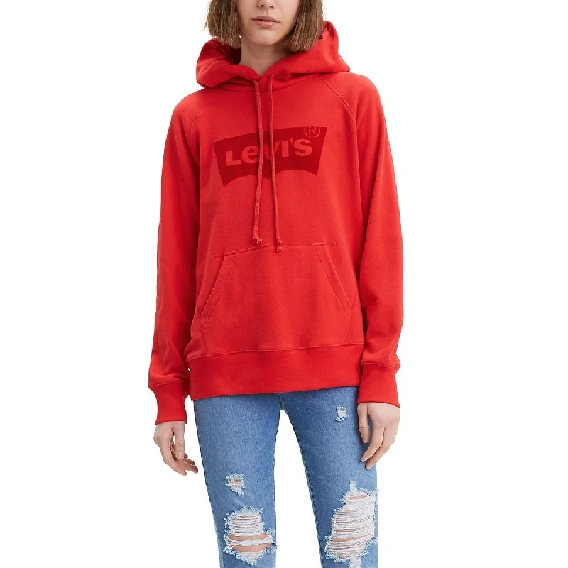 Elegant Casuals Levi's Women's Graphic Sport Hoodie Red Size X-Small - XS