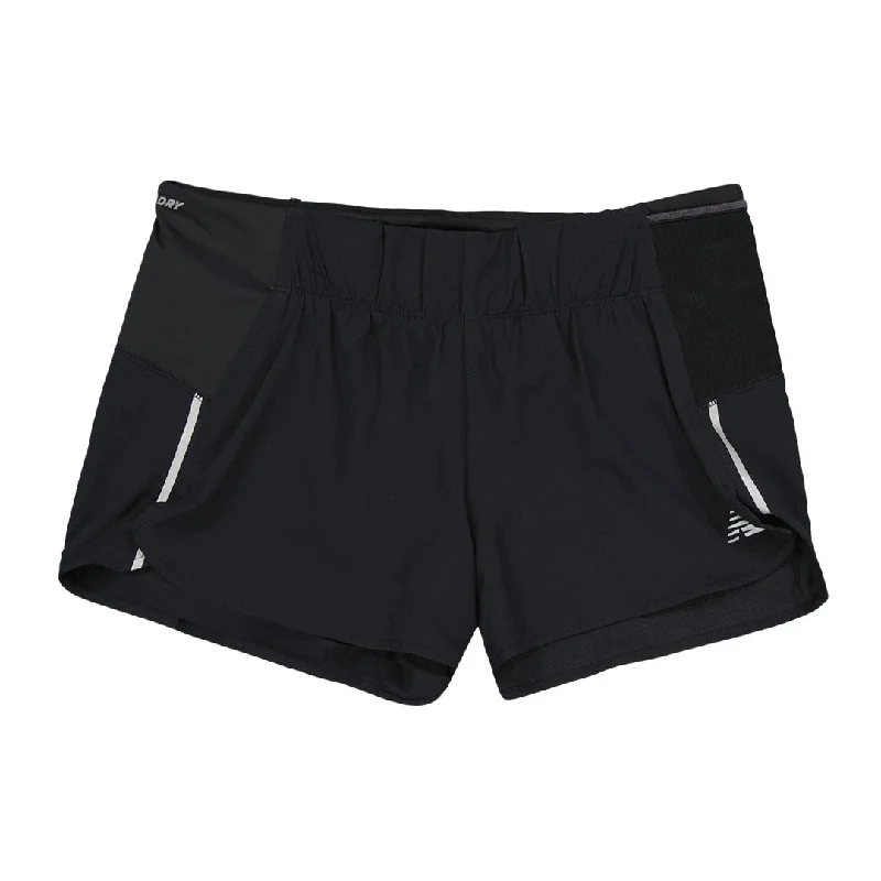 Soft Casuals New Balance - Women's Impact Run 3" Shorts (WS21267 BK)