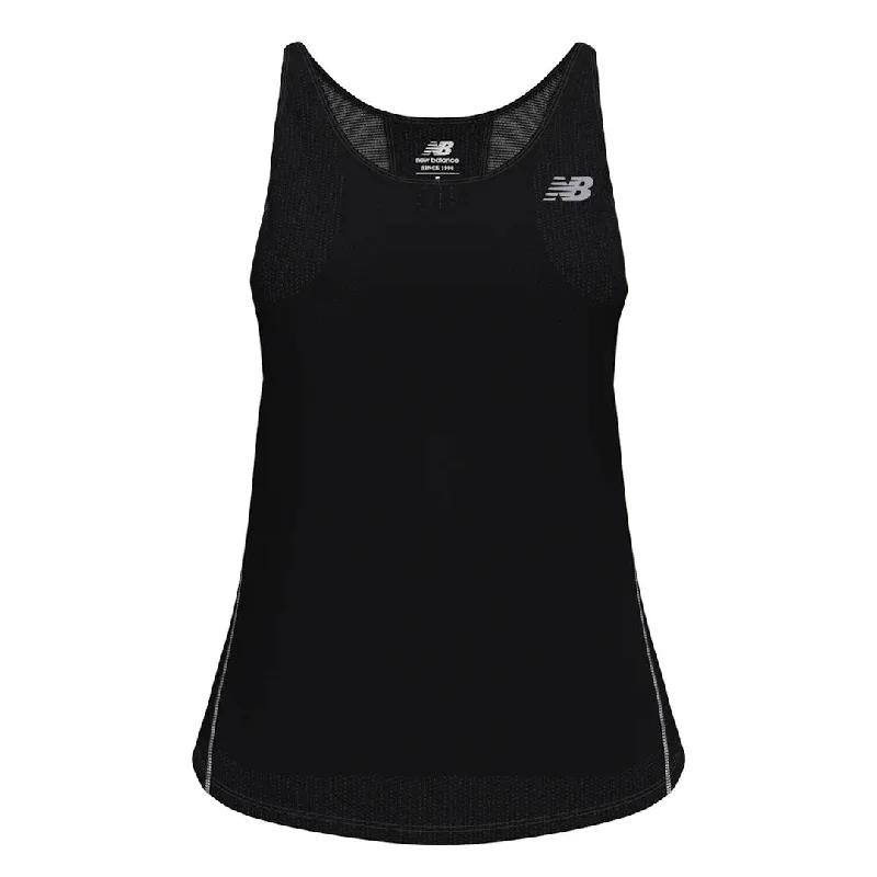 Soft Feel New Balance - Women's Impact Run Tank Top (WT21260 BK)