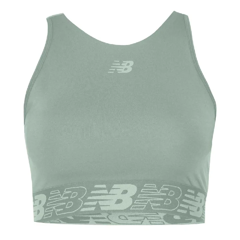 Minimal Style New Balance - Women's Relentless Crop Bra (WB31175 DKJ)