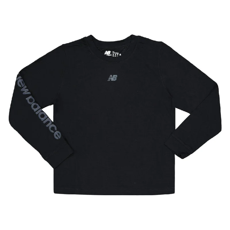 Urban Style New Balance - Women's Relentless Heather Tech Long Sleeve T-Shirt (WT33160 BK) Urban Style New Balance - Women's Relentless Heather Tech Long Sleeve T-Shirt (WT33160 BK)