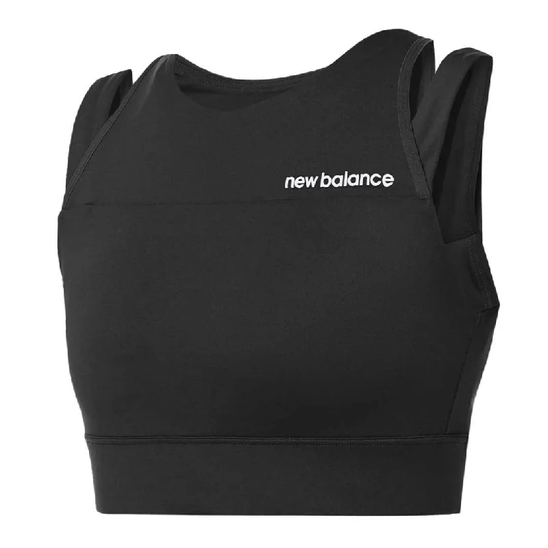 Soft Relaxation Wear New Balance - Women's Shape Shield Crop Bra (WB21110 BK)