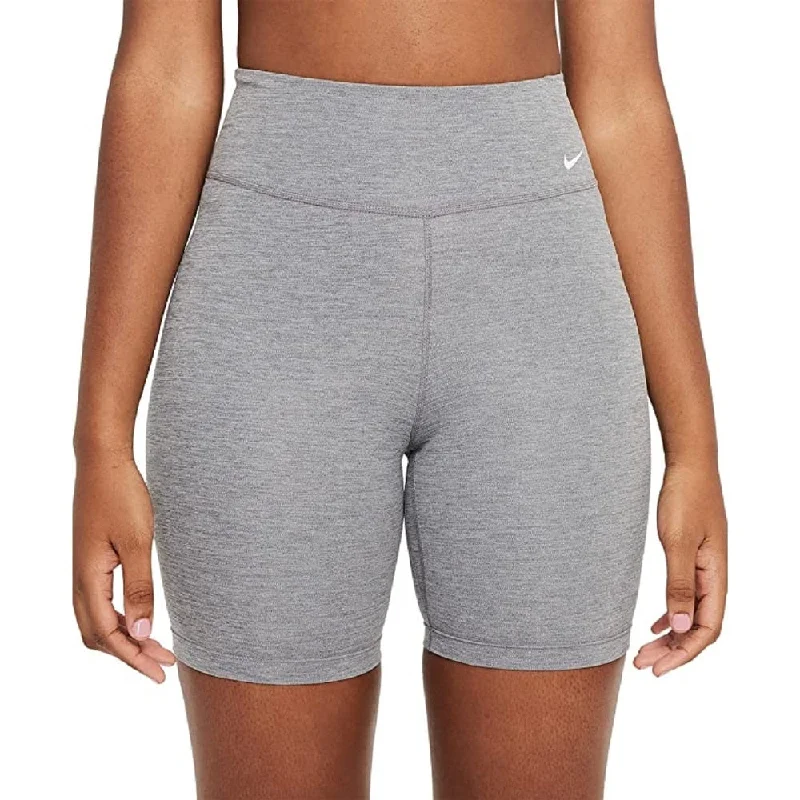 Comfortable And Versatile Nike Women's One Mid Rise Bike Shorts Gray Size X Small - XS Comfortable And Versatile Nike Women's One Mid Rise Bike Shorts Gray Size X Small - XS