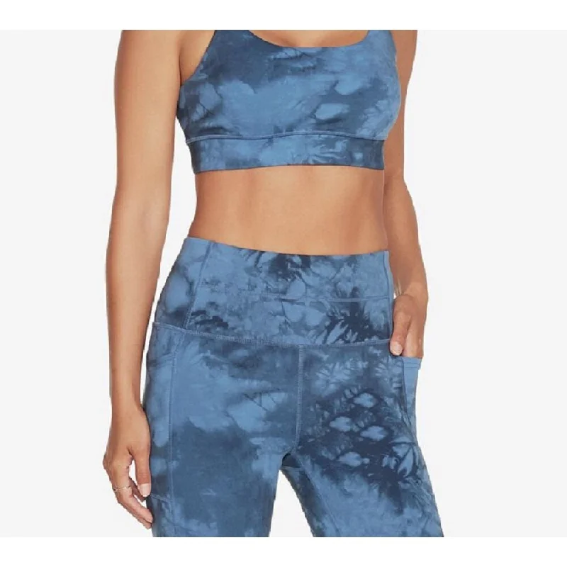 Feminine Charm Skechers Women's Strappy Crossback Sports Bra Blue Size Large