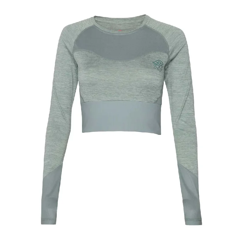 Street Fashion Umbro - Women's Pro Training Cropped Long Sleeve Top (HUUL166111U LB9) Street Fashion Umbro - Women's Pro Training Cropped Long Sleeve Top (HUUL166111U LB9)