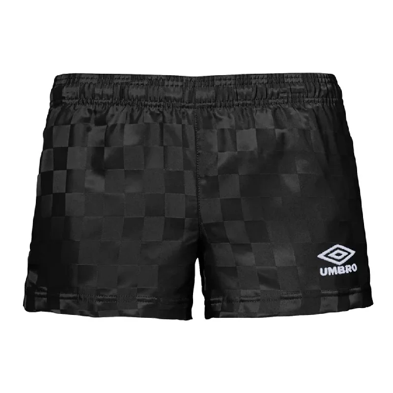 Classic Umbro - Women's 3" Checkerboard Shorts (HUUL1UBF5 UGQ BLK)
