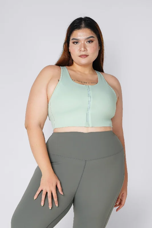 Elegant And Charming Unmatched High Support Zip Front Bra