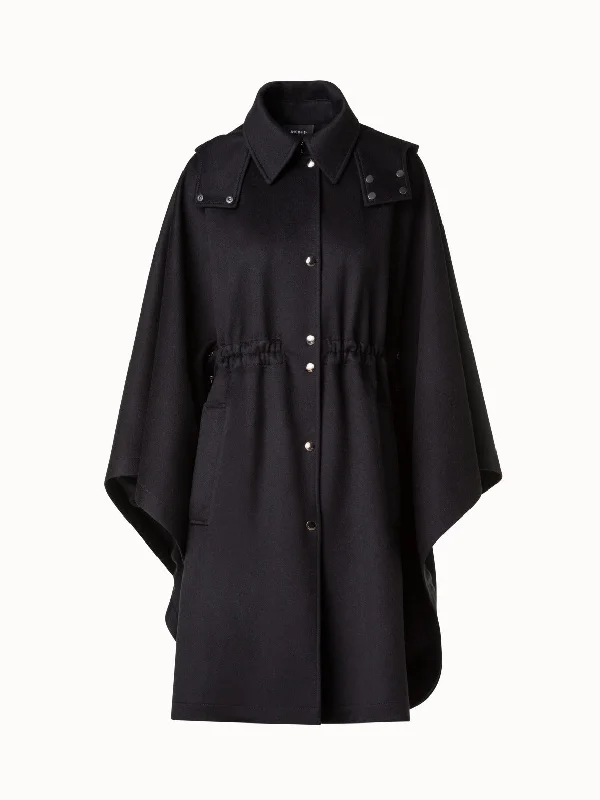 Leisure Sports Cashmere Cape with Detachable Hood and Storm-System® Finish