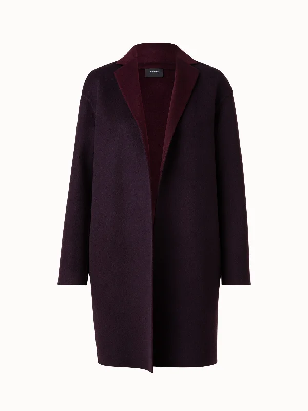 Elegant Style Cashmere Double-Face Coat