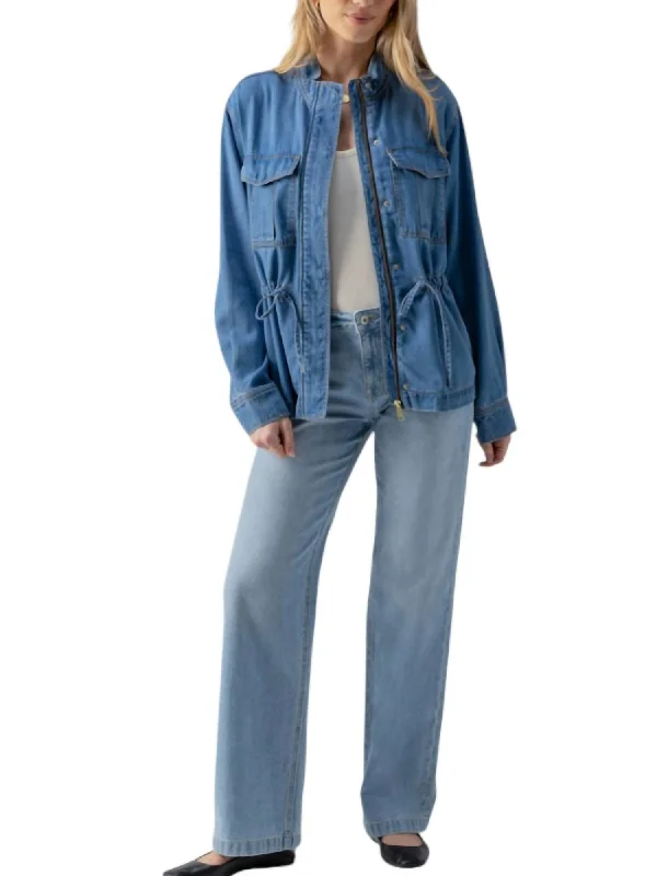 Advanced Customization Cinched Surplus Jacket In Sundrenched