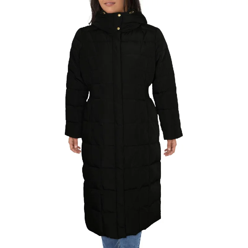 Chic Lounge Cole Haan Womens Plus Maxi Hooded Puffer Coat