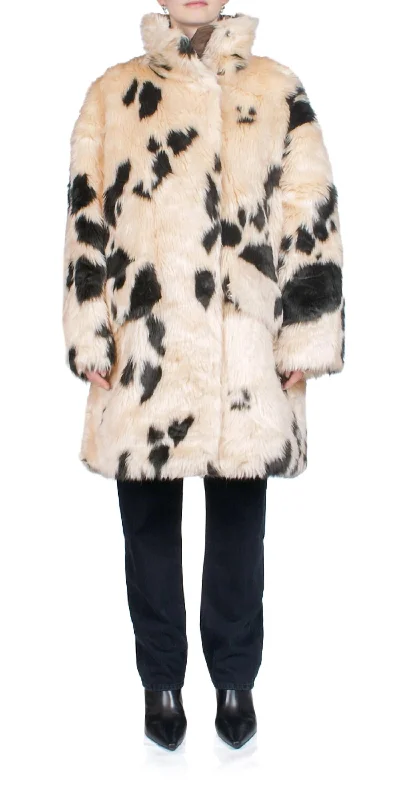 Soft Clothing Doona Coat In Classic Cow