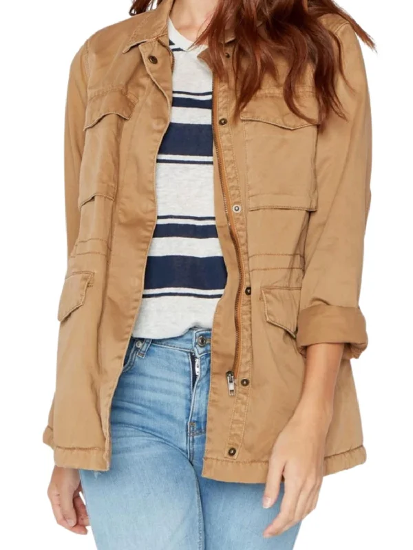 Cozy Lifestyle Drifting Slowly Jacket In Tan