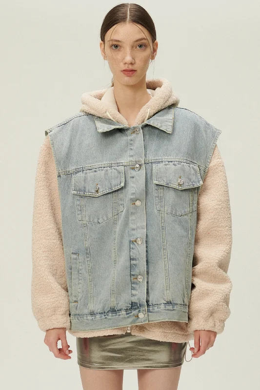 Personalized Design Hada Denim Vest and Jacket Set