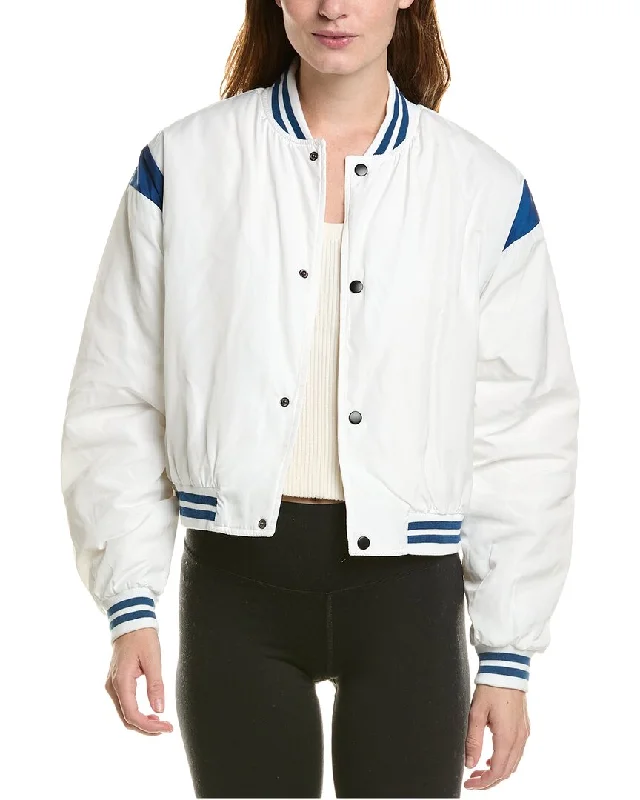 Versatile Outfits IVL Collective Cropped Varsity Bomber Jacket