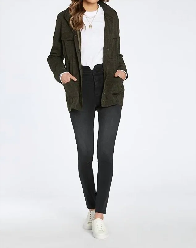 Elegant And Noble Jenny Jacket In Pine Leopard
