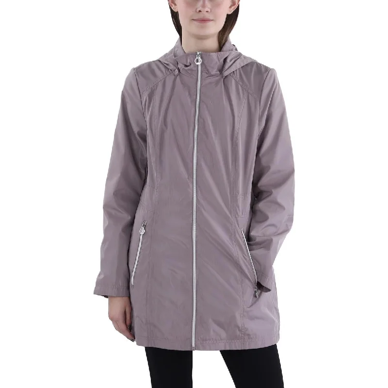 Elegant Series Laundry by Shelli Segal Womens Lightweight Hooded Raincoat