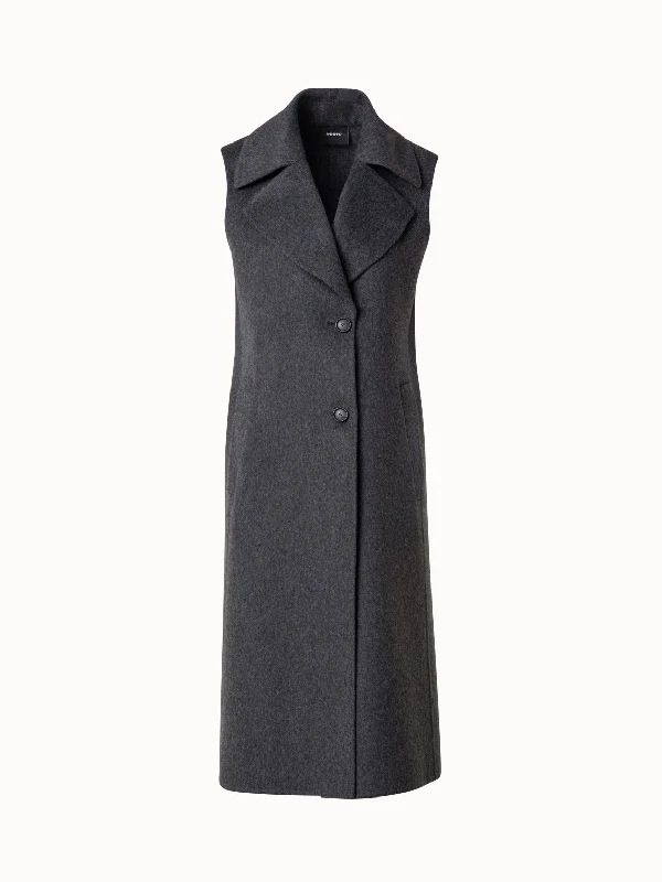 Street Charm Long 100% Cashmere Vest