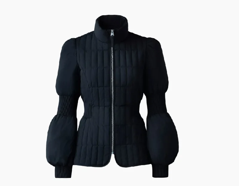 Sports Fashion Mackage Women's Felicia Quilted Down Jacket, Black