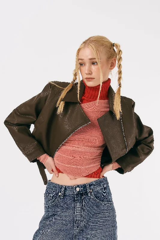 Weekend Wear Mia Pleather Rider Jacket