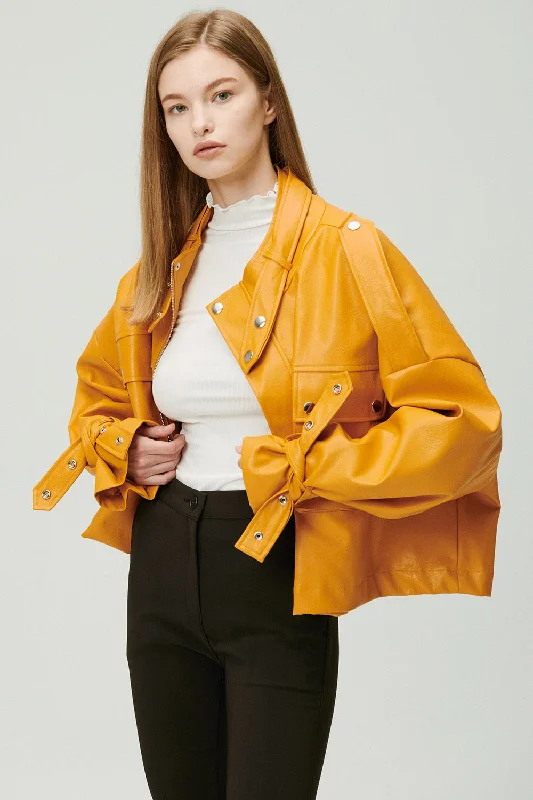 Naomi Oversized Pleather Jacket