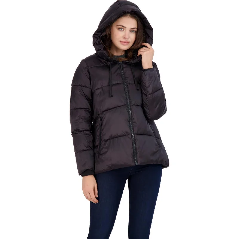 Modern Tailoring Sam Edelman Women's Quilted Iridescent Water Repellent Hooded Puffer Coat Modern Tailoring Sam Edelman Women's Quilted Iridescent Water Repellent Hooded Puffer Coat