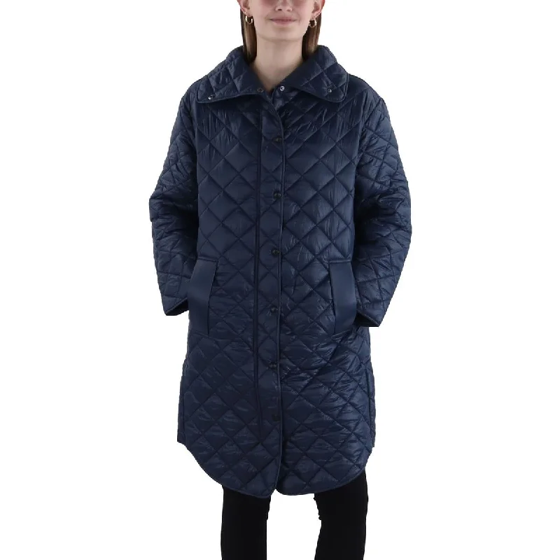 All-Day Wear Sam Edelman Womens Quilted Long Quilted Coat