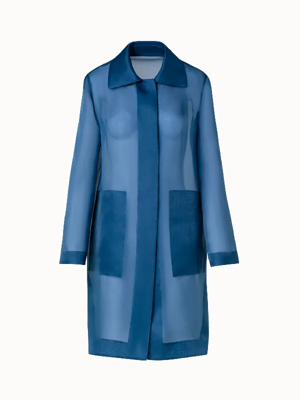 Soft Fabrics Short Silk Coat