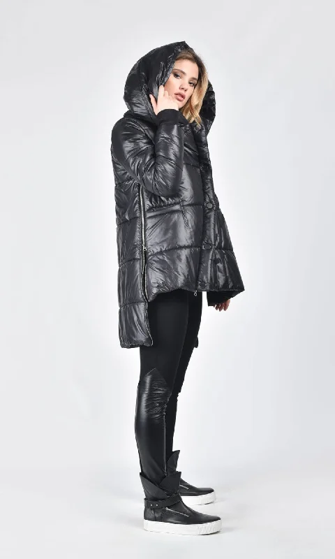 Side Zippered Quilted Jacket