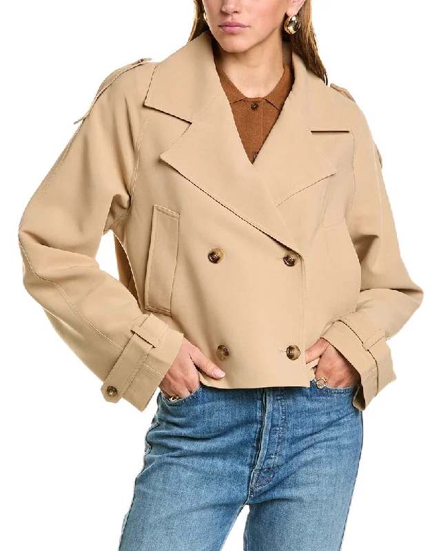 Relaxed Jackets Sophie Rue Cropped Mini Trench Coat