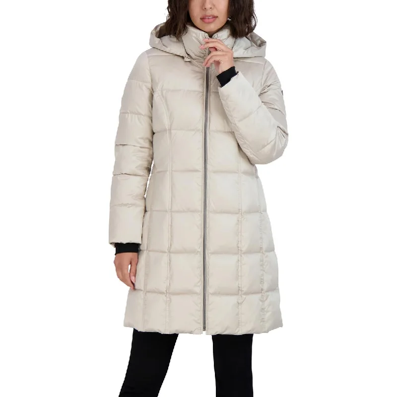 Design Trend Tahari Womens Mara Quilted Cold Weather Puffer Jacket