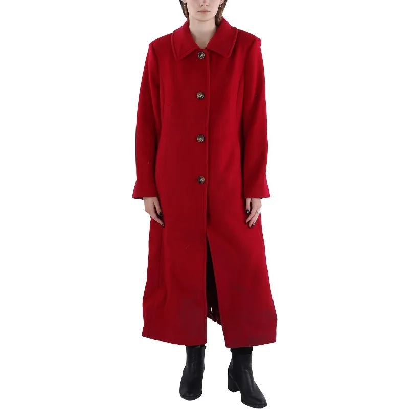 Practical Style Vince Camuto Womens Wool Blend Long Trench Coat