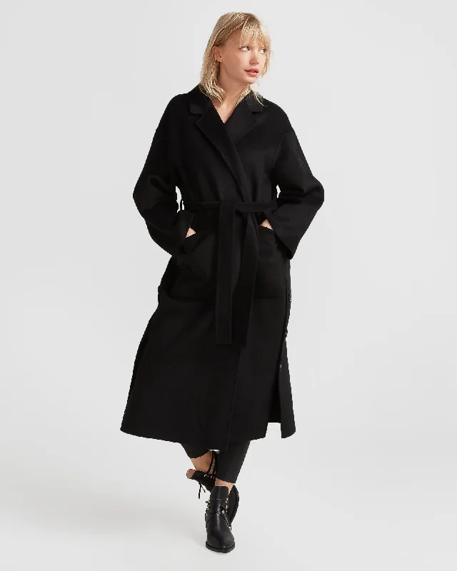 Wide Awake Split Hem Overcoat