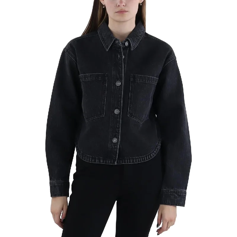 Fashionable In The Times Z Supply Womens   Short Casual Denim Jacket