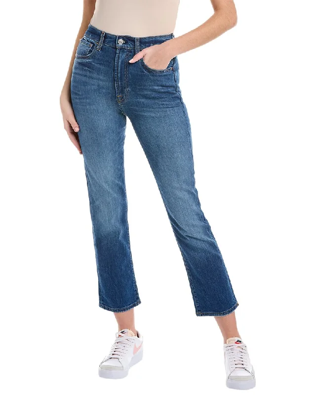 High-end Wear 7 For All Mankind Easy Slim Pinyon Cropped Jean
