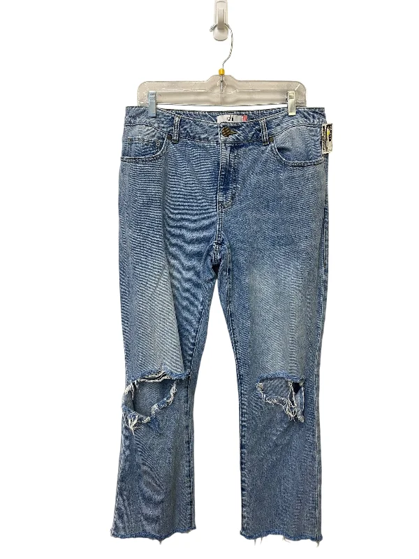 Classic Design Jeans Boyfriend By Cabi In Blue, Size: 8