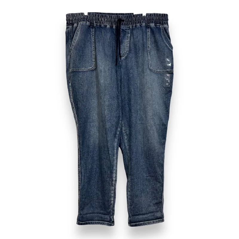 Design Must-have Jeans Cropped By Maurices In Blue, Size: 18