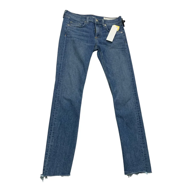 Relaxed Fashion Jeans Designer By Rag & Bones Jeans In Blue Denim, Size: 2
